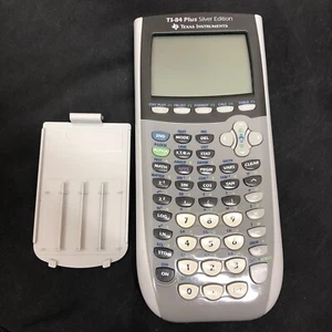 Texas Instruments TI-84 Plus Silver Edition Has Writing On Back No Cover - Afbeelding 1 van 15