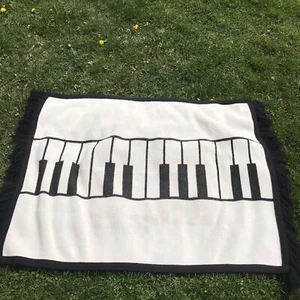 Vintage Acrylic Blanket 52" X 42" Designed Albert Elovitz AIM Pittsburg Washable - Picture 1 of 7