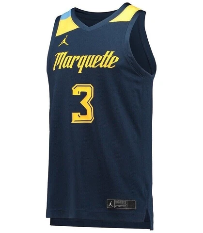 NEW Nike Jordan MARQUETTE #3 DWYANE WADE Basketball Jersey MEDIUM CN3607-419 Cover