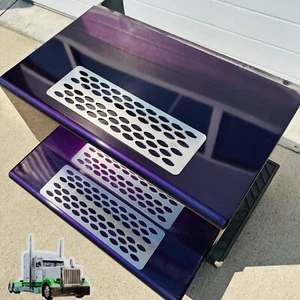Peterbilt Box Step Plate Stainless Steel For 359, 379, 389, 388, Set - Bild 1 von 5