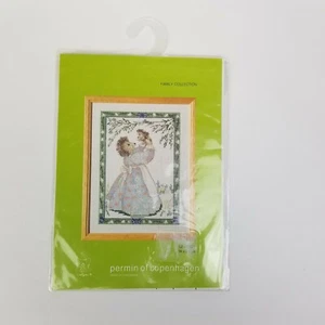 Permin of Copenhagen Family Collection Leaflet 152001 First Baby Kiss CHART ONLY - Picture 1 of 3