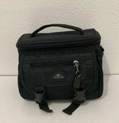 Samsonite Pequeña Bolsa para Cámara o Bolsa para Videocámara Compartimentos Divisiones Compacto Negro Foto 1 de 4