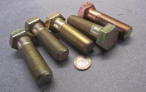 Cap Screw Bolt, PT, GRADE 8 Yellow Zinc Chromate 7/8"-14 x 3.00" Length, 5 Pc - Picture 1 of 12