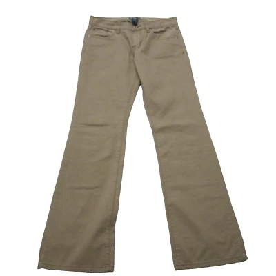 Pantalones de mezclilla para mujer Polo Ralph Lauren talla 4x32 (30x32) marrón corte bota solapa elástica Foto 1 de 4