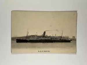 RMS Makura - Union Steam Ship Company of New Zealand - Vintage Schiffspostkarte - Bild 1 von 2
