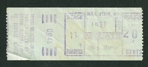 VINTAGE 1971s M.T.T PERTH WESTERN AUSTRALIA BUS TICKET - Picture 1 of 1