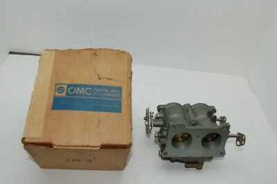 NOS GENUINE OMC 384260 CARBURETOR 385153 LOWER FACTORY OEM NEW OLD STOCK - Image 1 of 4