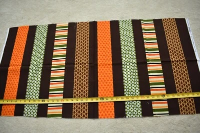 22" Long, Colorful Striped Quilt Fabric/Kanvas/Greta Lynn/Forest Friend-zy N5573 - Image 1 of 4
