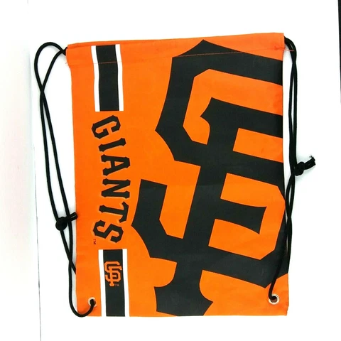 San Francisco Giants MLB 18" Drawstring Backpack Sack Gym Bag Orange Cover