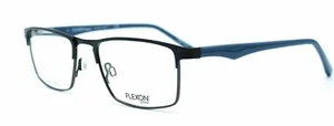 FLEXON FLEX TITANIUM J4002 001 52mm BLACK BLUE Men's EYEGLASSES OPHTHALMIC FRAME - Picture 1 of 4