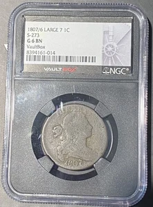 1807/6 Large 7 1C 🔥 S-273 - G 6 BN - Vault Box - Picture 1 of 2
