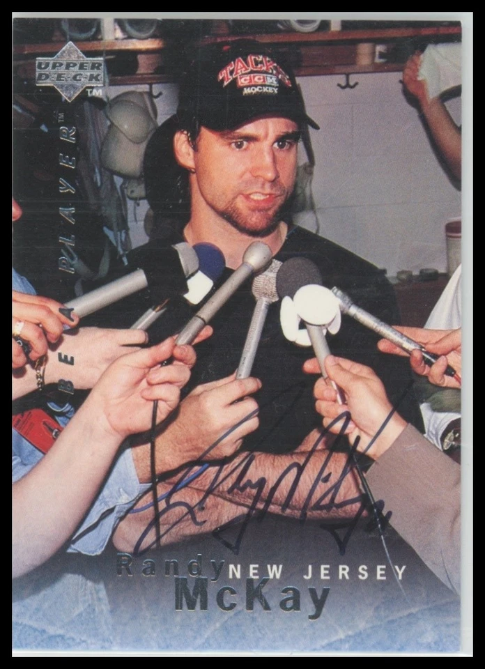 1995-96 Upper Deck Be a Player Randy McKay Autographs AU Auto - Image 1 of 1
