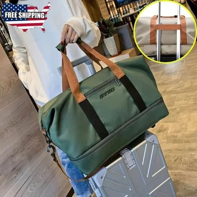 Large Waterproof Fitness Sports Duffel Travel Gym Bag Men Workout Luggage Portab - Image 1 of 4