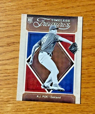 A.J. PUK 2020 Panini Chronicles #9 Timeless Treasures Rookie RC - Image 1 of 2