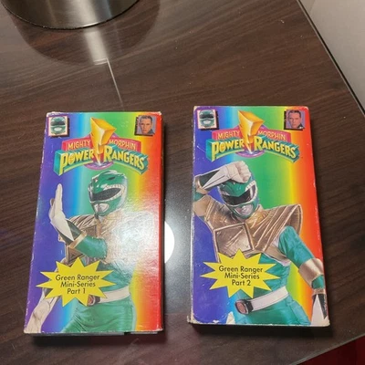 Mighty Morphin Power Ranger: Green Ranger Mini- Series Part 1 & 2 1994 VHS Tapes - Image 1 of 4