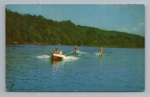 GUN LAKE MICHIGAN Greetings from Hospital Fun Vintage Postcard - Picture 1 of 2
