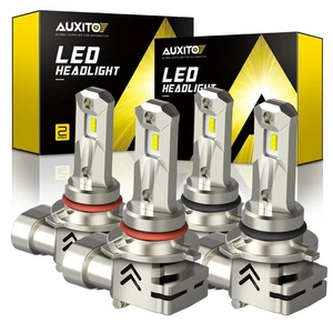 4pcs 9005+9006 LED Headlights Combo Bulbs 6500K Low Beam High Super White Bright - Picture 1 of 12