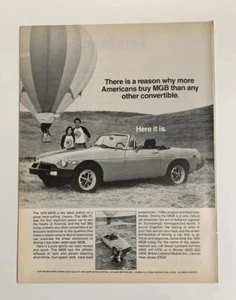 1979 MG MGB Covertible Print Ad British Leyland Here It Is Original Vintage - Picture 1 of 2