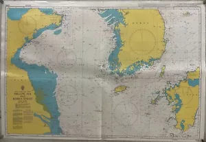Admiralty 3480 Yellow Sea And Korea Strait China Korea And Japan Map Charts Wall - Picture 1 of 11