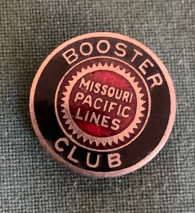 Missouri Pacific Lines Railroad Lapel/Hat/Collar Screw Back Enamel Pin or Button - Picture 1 of 4