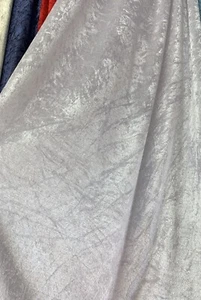 Crushed Velvet Fabric Dress Craft Stretch Velour Material 60” Wide ( White) 1m - Picture 1 of 2
