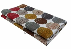 Polka dot Style Blanket Bedding Kantha Quilt Bedspread Throw  bed covers new - Picture 1 of 4