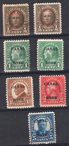 CANAL ZONE, 1924, SC # 70/4M W/ERRORS, MH - Picture 1 of 1