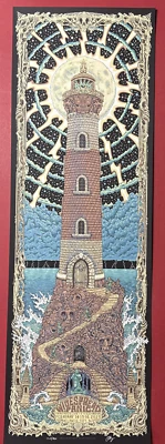 PÓSTER DE CONCIERTO DE PÁNICO GENERALIZADO OWEN MURPHY DISEÑO DE UNA GOTA IMPRESIÓN CIUDAD ATLÁNTICA Foto 1 de 4