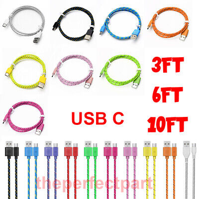 USB C Cable Type C Fast Charger For OEM Samsung Galaxy S8 S9 S10 Plus Note 8 10 • 4.19$