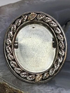 Vintage 10K - Diamond - Sterling Silver Brooch Pendant -Stand-Locket Photo Frame - Picture 1 of 10