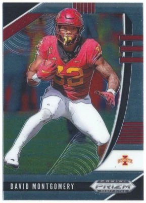 David Montgomery - Iowa State Cyclones - 2020 Prizm Draft Picks - Base - #27 - Image 1 of 2