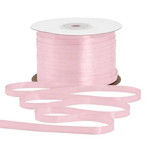 Light Pink Satin Ribbon 1/4 inch X 200 Yards Fabric Ribbons for Gift Wrapping... - Picture 1 of 4
