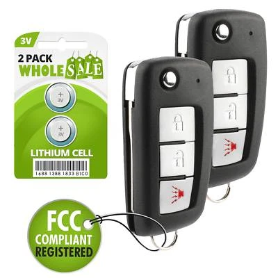 2 Replacement For 2005 2006 2007 2008 2009 2010 Nissan Xterra Flip Key Fob — 第 1/4 张图片