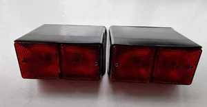FORD 1000 SERIES & 2600-7600 TRACTOR REAR LIGHT ASSY - RED LENSES (PAIR) - Picture 1 of 2