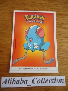 POKEMON dunkin boomer trading card sticker 2000 Carte # 72 TENTACOOL TENTACHA - Picture 1 of 1
