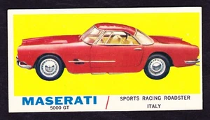 1961 TOPPS CARS SPORTS CARS #7 MASERATI 5000 GT NICE SHAPE - Picture 1 of 1