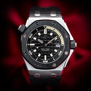 Audemars Piguet Royal Oak Offshore Diver 18k White Gold 1/300 15720CN.OO.A002.01 - Picture 1 of 23