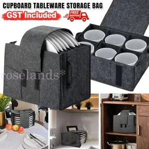 Caravan Plate Holder Tableware Storage Bag For Motorhome Campervan Boat Cupboard - Picture 1 of 15