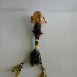 Indianer Trommel / Rassel gebraucht - Bild 1 von 12