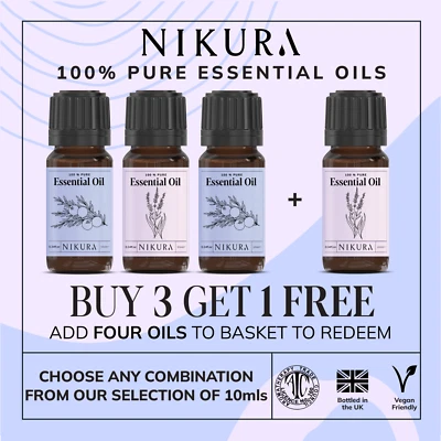 Nikura | Essential Oils 10ml 100% Pure & Natural (Aromatherapy) - Multi Listing - Image 1 of 3