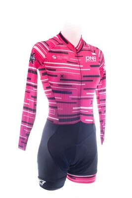 Traje de piel aerodinámica de manga larga DNA Cycling Pro Team XXS rosa bicicleta de carretera TT UCI Foto 1 de 4