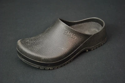 Birkenstock Profi Super Birkis Boston Clogs 37 L 6 Mules Black Garden Shoes 1525 - Image 1 of 4