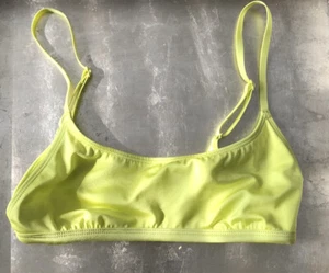 Urban Outfitters Neon Yellow Bikini Top Swimsuit Size Small NWOT - Picture 1 of 5