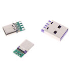 5 pièces connecteur USB 3.1 type C fil de soudure et câble support carte PCB ❤ TH