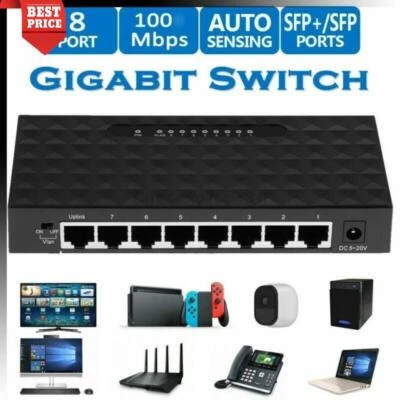 8 Fach RJ45 Splitter Verteiler Netzwerk Patch LAN Internet Kabel zum Einbau - Bild 1 von 4