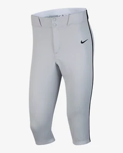 Nike, Vapor Select, grau-schwarz paspeliert, Knicker Baseball Hose. Größe: Herren Medium - Bild 1 von 3
