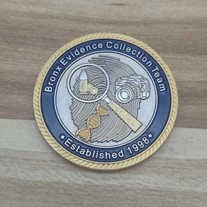 City of New York Police Bronx Evidence Collection Team Challenge Coin - Picture 1 of 5
