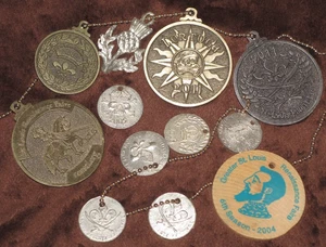 lot of 12 St. Louis Renaissance Faire, Pirate Fest Medallions, Medals, Tokens - Picture 1 of 5