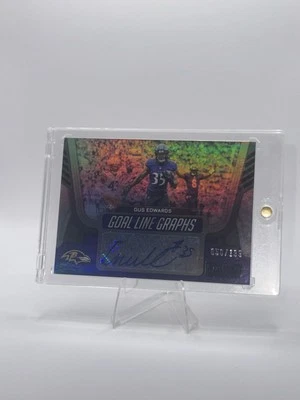 2022 Panini Playbook - Goal Line Graphs Gus Edwards #GLG-GE /199 (AU) - Image 1 of 2