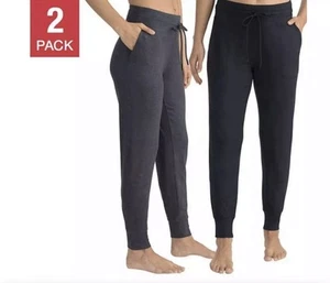 Conjunto de 2 joggers de salón Lole para dama negro/carbón talla M totalmente nuevos - Imagen 1 de 7